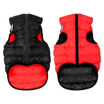 Курточка для собак AiryVest двостороння, розмір XS 22, червоно-чорна clr1700 фото