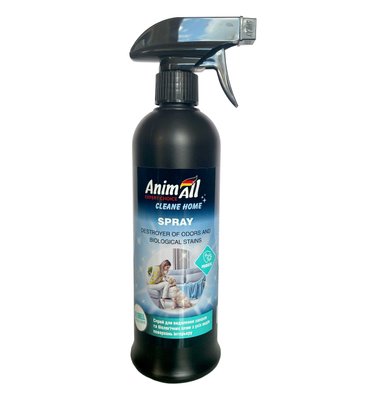 AnimAll cleane home Спрей-винищувач запахів та біологічних плям, гіпоалергенний, 500 мл 163077 фото