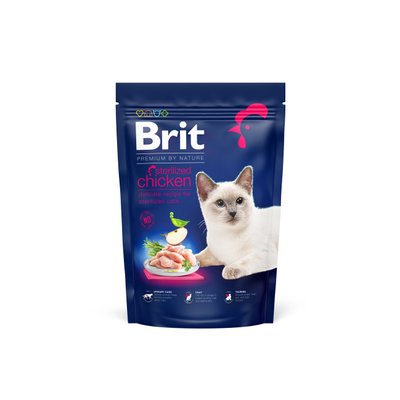 Brit Premium by Nature Cat Sterilised 800 g (д/стерелізованих котів, з куркою) 1111167476 фото