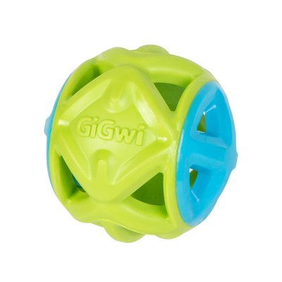 Іграшка для собак М'яч GiGwi Basic, блакитний, гума, 9 см 2349 фото
