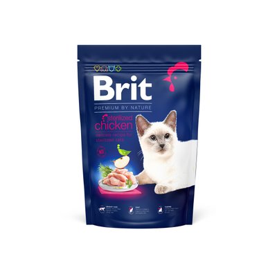Brit Premium by Nature Cat Sterilised 1,5 kg (д/стерелізованих котів, з куркою) 1111167477 фото