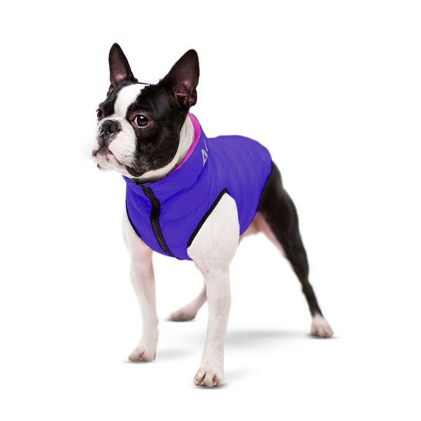 Курточка для собак AiryVest двостороння, розмір XS 22, рожево-фіолетова clr1710 фото