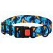 Нашийник для Собак BronzeDog Urban Camo Нейлоновий з Пластиковою Пряжкою Синій S brks50/1362/Т фото 3