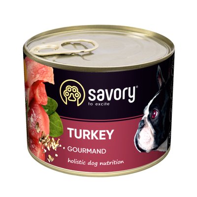Savory Dog Gourmand індичка k 200g 1111165052 фото