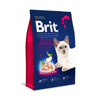 Brit Premium by Nature Cat Sterilised 8 kg (д/стерелізованих котів, з куркою) 1111167478 фото