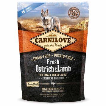 Carnilove Fresh Ostrich and Lamb for Small Breed Dogs 1,5 kg (д/собак малих порід страус і ягня) szr170869/7472 фото