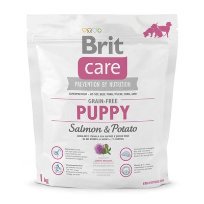 Brit Care GF Puppy Salmon та Potato 1 kg (д/цуценят) 1111141742 фото