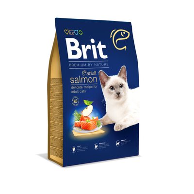 Brit Premium Nature Cat Adult Salmon 8 kg (д/дорослих котів з лососем) 1111167463 фото