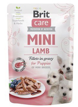 Brit Care Mini pouch 85g для цуценят філе в соусі янгенок szr100216/4418 фото