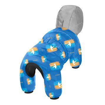 Комбінезон для собак WAUDOG Clothes малюнок "Прапор", S35, В 52-55 см, С 31-36 см clr5435-0229 фото