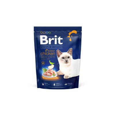 Brit Premium by Nature Cat Indoor (д/котів, що мешкають у приміщенні, з куркою) 300г 1111167464 фото