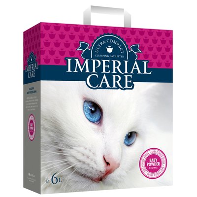Imperial Care Baby Powder ІМПЕРІАЛ КЕА З АРОМАТОМ ДИТЯЧОЇ ПУДРИ ультракомкующийся наповнювач у котячий туалет 5200357800600 фото