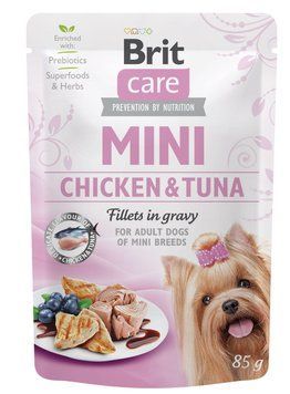 Brit Care Mini pouch 85g філе в соусі курка та тунець szr100217/4425 фото