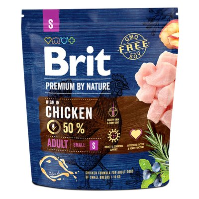 Brit Premium Dog Adult S 1 kg 1111150947 фото