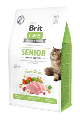 Brit Care Cat GF Senior Weight Control, 0,4 кг (контроль ваги д/дорослих котів) 1111162377 фото