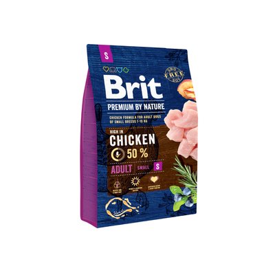 Brit Premium Dog Adult S 3 kg 1111150948 фото