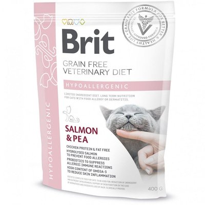 Brit GF Veterinary Diets Cat Hypoallergenic 400 g 1111152750 фото