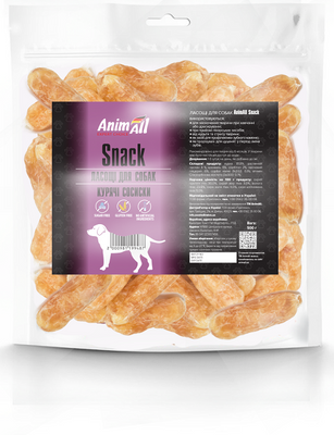 AnimAll Snack курячі сосиски для собак 500 г, 99487 151743 фото