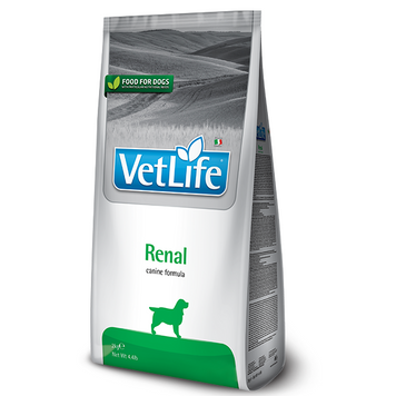Фарміна дог сух Vet Life Renal дієт. харчування, для підтримки функції нирок, 2 кг 25241 tplx160380 фото