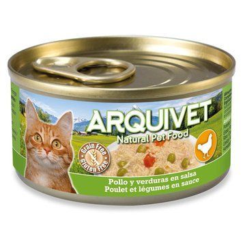 Консерва Aquivet Курка та овочі в соусі 80 г arqvt_43921 фото