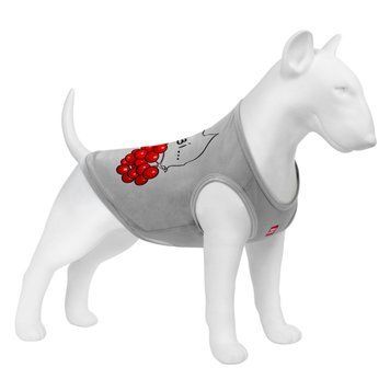 Майка для собак WAUDOG Clothes малюнок "Калина", сітка, S, B 30-33 см, C 18-21 см сірий clr301-0228-11 фото