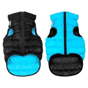 Курточка для собак AiryVest двостороння, розмір XS 25, чорно-блакитна clr1599 фото