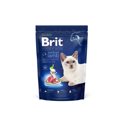 Brit Premium by Nature Cat Sterilized Lamb 800 g (д/стерелізованих котів, з ягнятком) 1111167485 фото