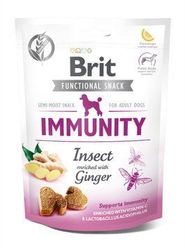 Функціональні ласощі Brit Care Immunity комахи з імбиром д/собак, 150 г szr111421/9970 фото