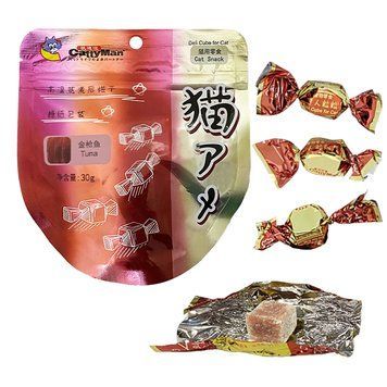 CattyMan Deli Cube Salmon КЕТТИМЕН ЦУКЕРКИ КУБИКИ ДІЛИ З ЛОСОСЕМ ласощі для котів spc6941333415900 фото