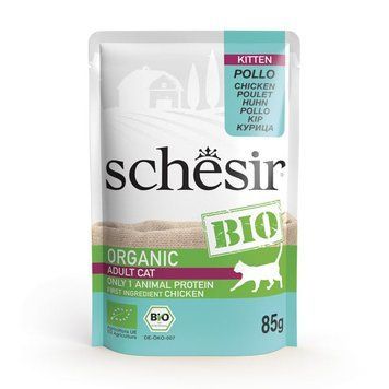 Schesir Bio для кошенят з куркою у паштеті 85 г у паучі schsr_110320 фото