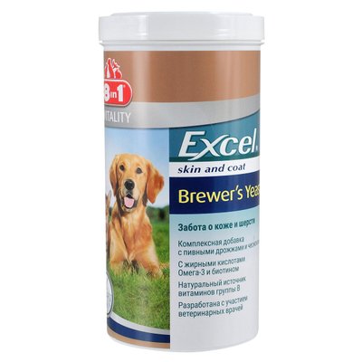 Excel Brewers Yeast д/соб. та котів 1430таб 8in1 1111136895 фото