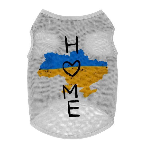 Майка для собак WAUDOG Clothes малюнок "Дім", сітка, XS, B 26-29 см, C 16-19 см сірий clr300-0230-11 фото