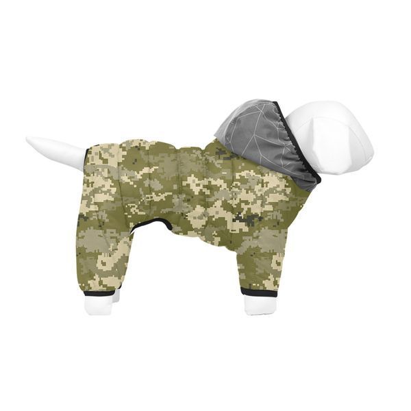 Комбінезон для собак WAUDOG Clothes, малюнок "Мілітарі", L55, В 77-79 см, С 47-50 см clr426-4026 фото