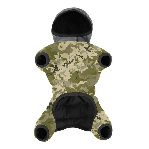 Комбінезон для собак WAUDOG Clothes, малюнок "Мілітарі", L55, В 77-79 см, С 47-50 см clr426-4026 фото