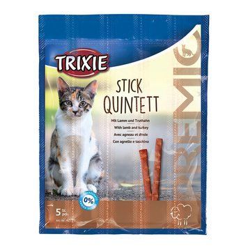 Палички PREMIO Quadro-Sticks ягня/індичка д/кіш. 5шт * 5гр szr42723 фото