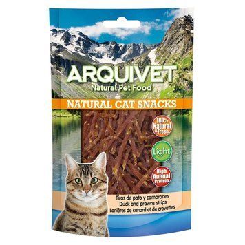 Ласощі Arquivet Смужки з качки та креветок 50г arq4208 фото