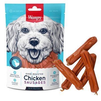 Wanpy Chicken Sausages Ванпи курячі сосиски ласощі для собак spc6927749810200 фото