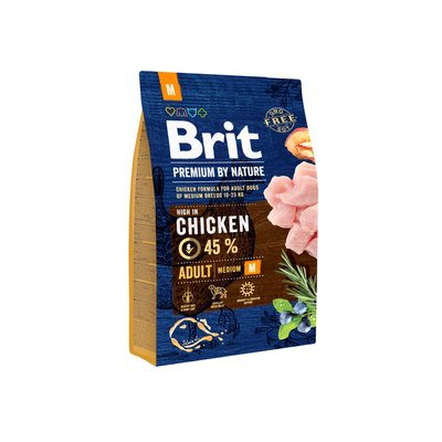 Brit Premium Dog Adult M 3 kg 1111150954 фото