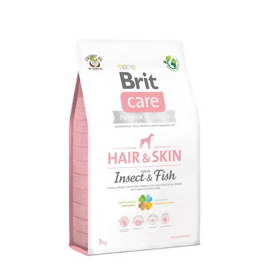 Brit Care Dog Insect Fish корм для собак з комахами та рибою для шкіри та вовни 3 kg 1111167488 фото