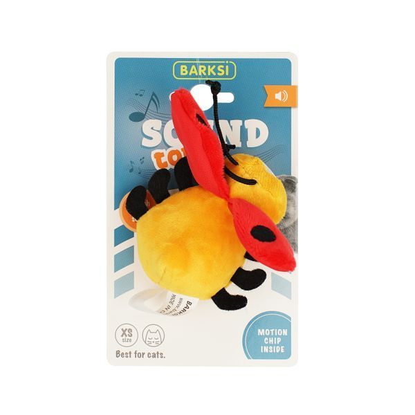 Іграшка для Котів Barksi Sound Toy Сонечко з Датчиком Торкання та Звуковим Чіпом 7 см S brksG70016D фото
