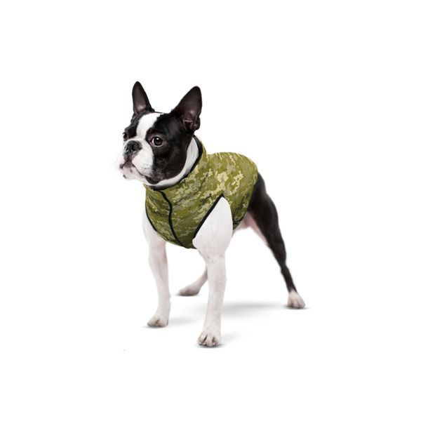 Курточка для собак WAUDOG Clothes, малюнок "Мілітарі", M47, В 69-73 см, С 41-45 см clr409-4026 фото