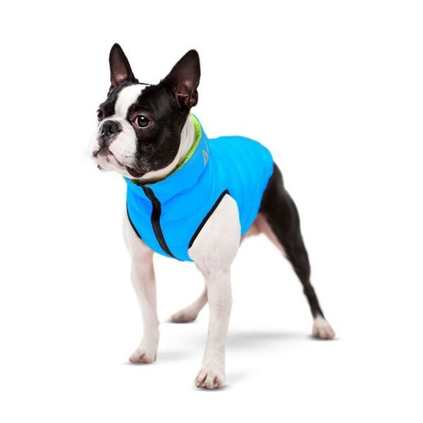 Курточка для собак AiryVest двостороння, розмір XS 30, салатово-блакитна clr1592 фото