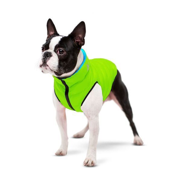 Курточка для собак AiryVest двостороння, розмір XS 30, салатово-блакитна clr1592 фото