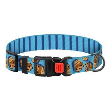 Нашийник для Собак BronzeDog Urban Fruits Нейлоновий з Пластиковою Пряжкою Кекси S brks50/8626 фото