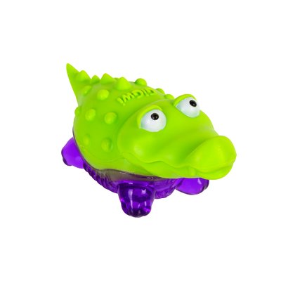 Іграшка для собак Крокодильчик з пищалкою GiGwi Suppa Puppa, гума, 9 см 75007 фото