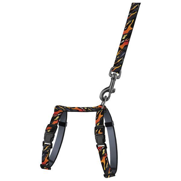 Шлея з Поводком для Котів та Дрібних Собак BronzeDog Urban Art Гравітація 2XS brks57/8725 фото