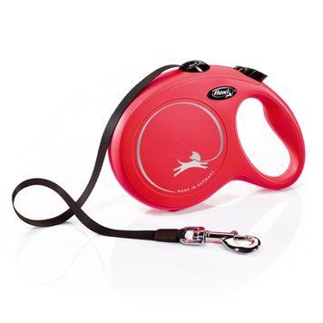 Рулетка NEW CLASSIC L 8m (стрічка) червона 11733 RED Flexi фото