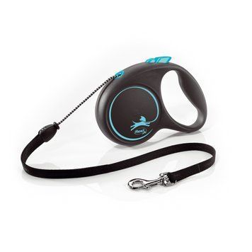 Рулетка BLACK DESIGN M 5м (трос) синя FL 033432 фото