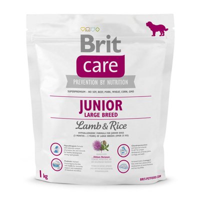 Brit Care Junior Large Breed Lamb and Rice 1 kg (д/цуценят гігантських порід) 1111112170 фото