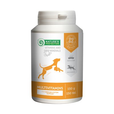 Мультивітамінна добавка до корму для собак Nature's Protection Multivitamins, 150 табл. CAN63295 фото